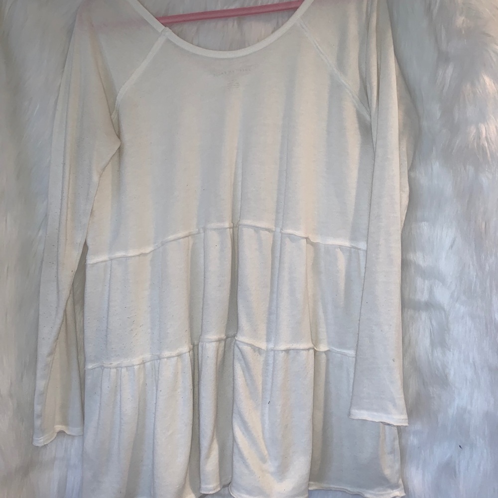 White oversized blouse